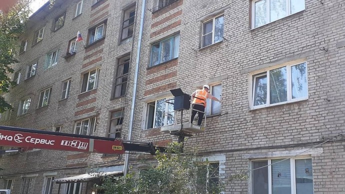 В Туле начался ремонт дома, пострадавшего в результате атаки БПЛА