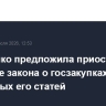 Матвиенко предложила приостановить действие закона о госзакупках или отдельных его статей