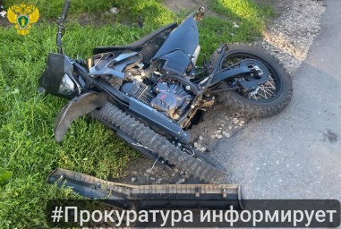 За месяц в Тульской области случились 3 аварии с участием подростков на питбайках
