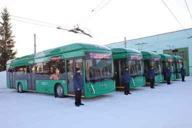 Уфа получила пять новых троллейбусов