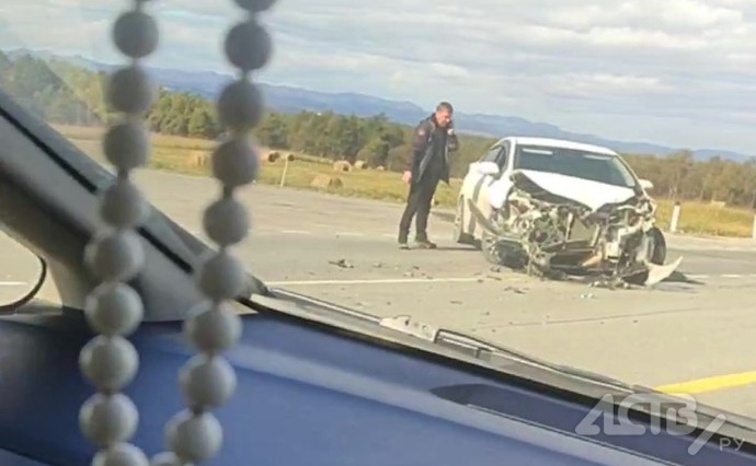 Массовое ДТП произошло на корсаковской трассе Массовое ДТП произошло на корсаковской трассе