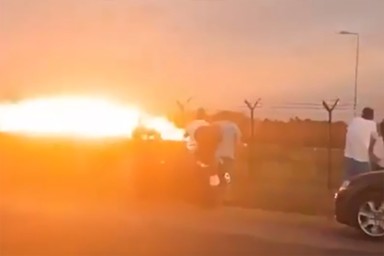 При крушении истребителя F-16 во время подготовки авиашоу в Польше погиб пилот