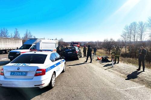 В амурской полиции рассказали об обстоятельствах ДТП на федеральной трассе