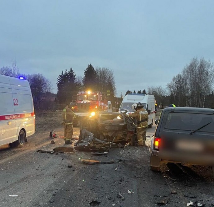 Под Петербургом произошла массовая авария: водитель одной из машин погиб