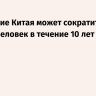 Население Китая может сократиться на 60 млн человек в течение 10 лет