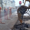 Вологодскую улицу в Архангельске восстанавливают после ремонта водовода