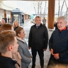 Открытие навесов «сухие ноги» для пассажиров московского городского вокзала Славянский Бульвар