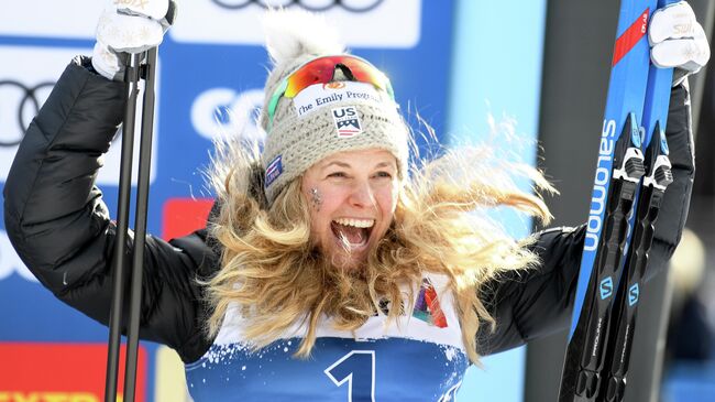 Диггинс победила в скиатлоне на этапе Кубка мира в Тронхейме Диггинс победила в скиатлоне на этапе Кубка мира в Тронхейме