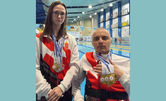 Тульские пловцы с поражением ОДА завоевали 7 медалей Кубка России