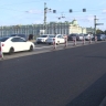 На Дворцовом мосту завершается первый этап укладки асфальта