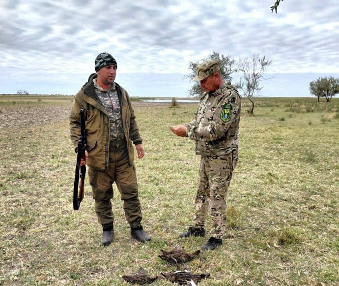 В астраханских охотничьих угодьях выявили нарушителей