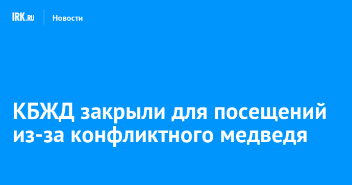 КБЖД закрыли для посещений из-за конфликтного медведя
