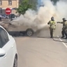 В центре Саранска произошло возгорание иномарки