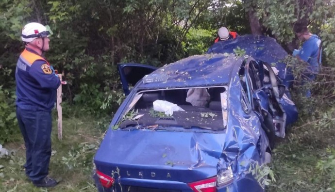 Тело погибшего водителя зажало в машине после аварии на ГПЗ в Пензе