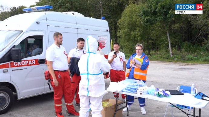 В Туле прошел масштабный конкурс профмастерства работников скорой помощи: репортаж «Вестей»