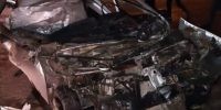 В Астрахани на оживленном перекрестке перевернулся внедорожник