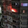 В Благовещенске тушили пожар на балконе высотки