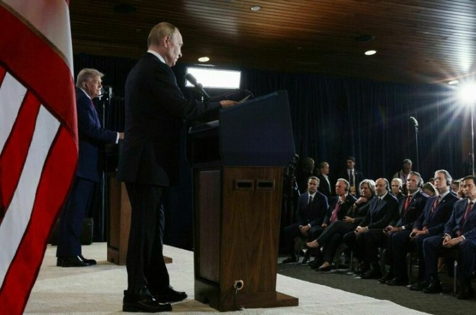 Путин изменил свою речь на пресс-конференции на Аляске