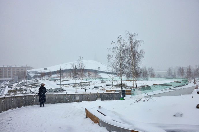 Мощный снегопад и сильный ветер ожидаются в столице