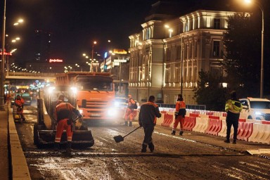 Около 500 тыс. кв. м асфальта обновили на Садовом кольце