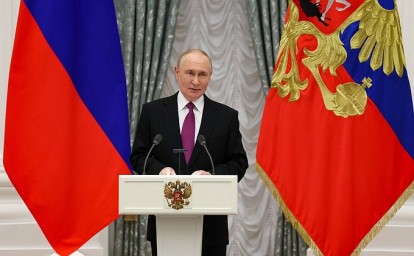 Церемония награждения разработчиков крылатой ракеты «Буревестник» и беспилотного подводного аппарата «Посейдон»