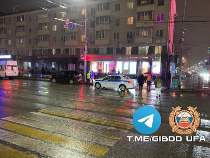 В Уфе «Опель Мокка» сбил человека на пешеходном переходе