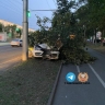 «Лада» влетела в дерево в Уфе, двое пострадали