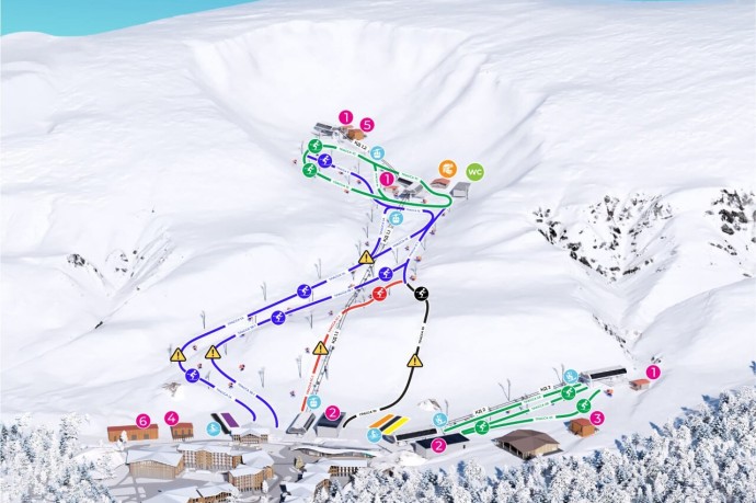 Канатные дороги и горнолыжные трассы появятся на первом в России заполярном горнолыжном курорте