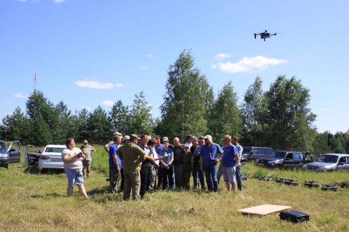 В Хвойнинском округе беспилотники помогли обнаружить «пожар» в лесу