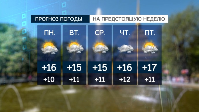 Температура в Петербурге 24 и 25 августа не поднимется выше 16 градусов, город ждет дождливая неделя