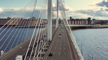 Движение на ЗСД в Петербурге временно ограничили из-за дорожных работ