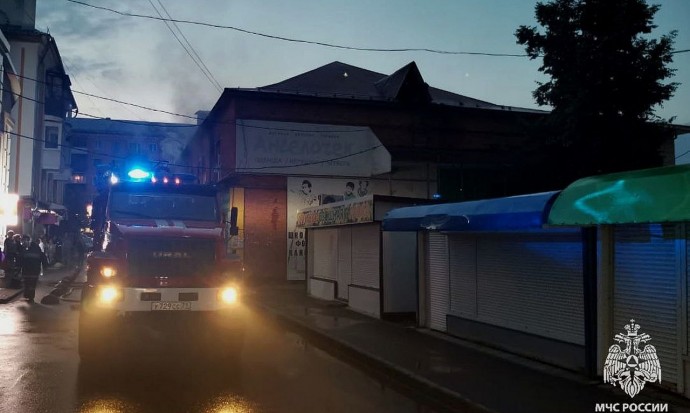 В Ефремове произошел пожар в магазине