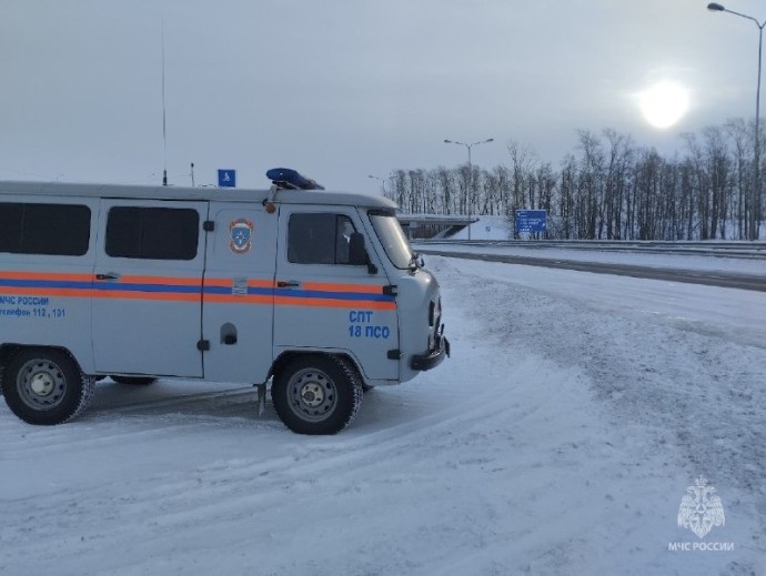 На трассе в Башкирии из-за непогоды ограничили движение