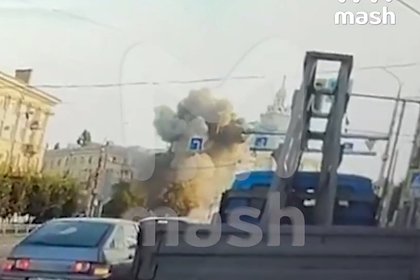 Удар дрона ВСУ по многоквартирному жилому дому и взрыв в центре Воронежа сняли на видео