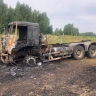 В Ярославском округе в поле сгорел тягач с зерном