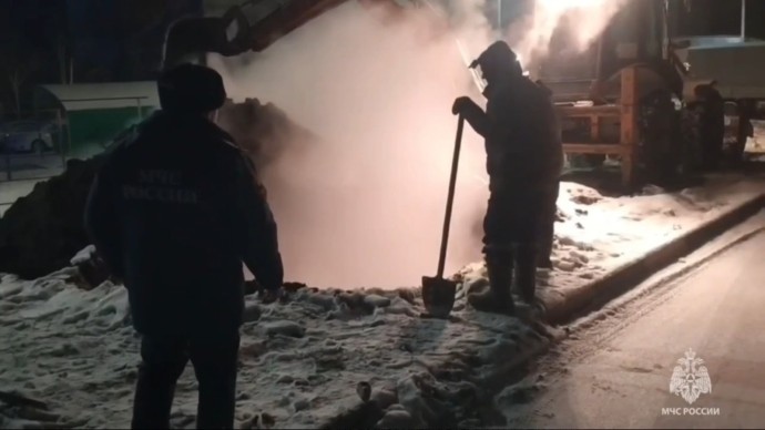 В городе Башкирии ликвидируют последствия коммунальной аварии В городе Башкирии ликвидируют последствия коммунальной аварии