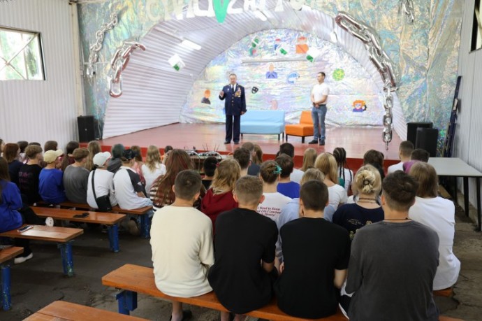 В детском лагере «Орленок» прошла акция «Патриоты земли Тульской»