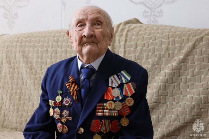 В МЧС Башкирии рассказали о 100-летнем ветеране Великой Отечественной войны