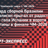 Форвард сборной Бразилии Ришарлисон прыгал от радости во время гола Торреса в финале ЧМ-2026