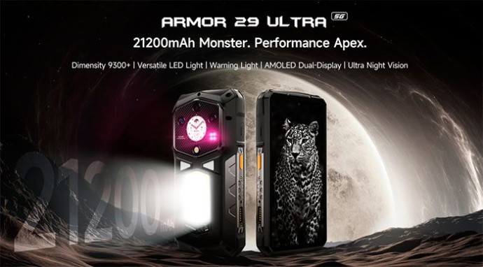 Ulefone продолжает продажу защищённых смартфонов Armor 33 Series и Armor 29 Ultra с аккумуляторами более 20 000 мАч