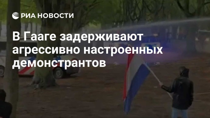 В Гааге задерживают агрессивно настроенных демонстрантов