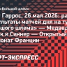 «Ролан Гаррос» 2026, расписание и результаты 26 мая: Медведев уступил Уолтону, Бублик — Штруфф и другие матчи