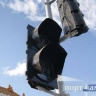 В центре Благовещенска из-за обрыва кабеля потух светофор