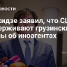 Кобахидзе заявил, что США поддерживают грузинские законы об иноагентах