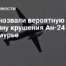 СМИ назвали вероятную причину крушения Ан-24 в Приамурье
