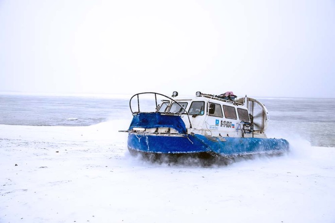 С 21 октября трансфер пассажиров поезда будет выполняться судами на воздушной подушке