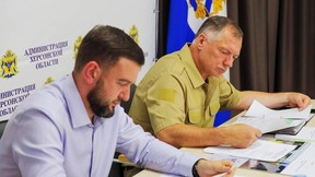 Марат Хуснуллин посетил с рабочей поездкой Запорожскую и Херсонскую области