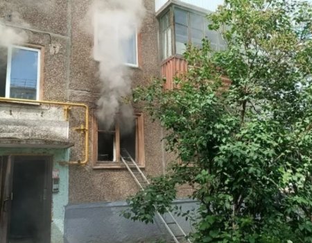 В Уфе произошел пожар в жилом доме