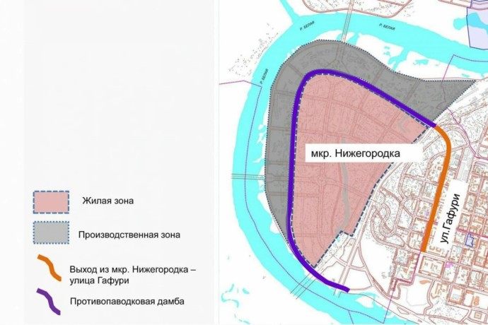 В Уфе спроектируют защитную дамбу для микрорайона Нижегородка В Уфе спроектируют защитную дамбу для микрорайона Нижегородка