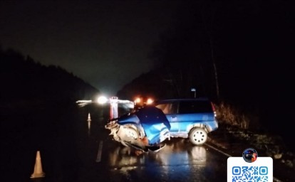 В Корсаковском районе пьяный водитель Honda HR-V устроил лобовое ДТП